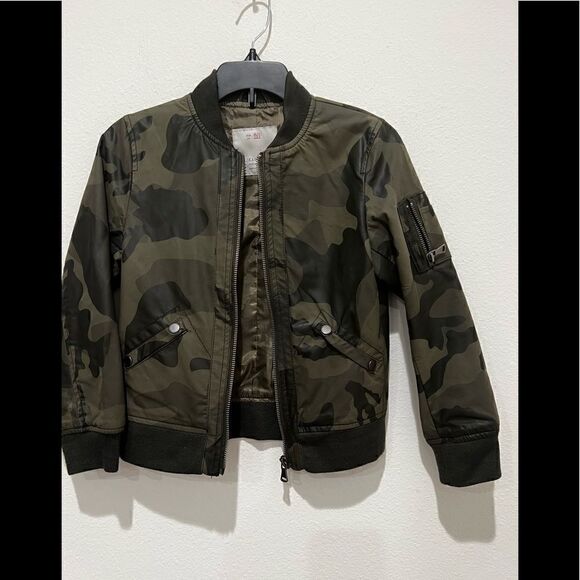 Lika Rulla Camouflage  Faux Leather bomber Jacket Girls Age 6/7 Years. - Picture 1 of 4